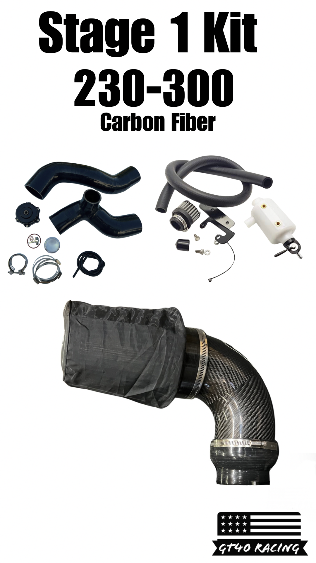 RXT-X RXP-X GTX GTR 260 Stage 1 Kit With Carbon Fiber with Tial BOV